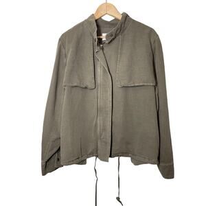 Caslon Olive Green Jacket Military Safari XL Capsule Minimalist